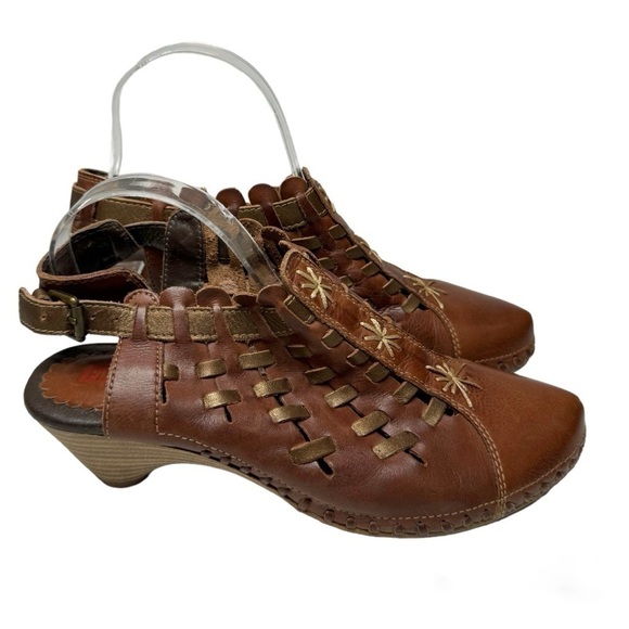 PIKOLINOS Romano Woven Leather Sling Back Mules size 37 - Picture 4 of 8